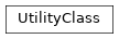 Inheritance diagram of biopax-explorer.biopax.utilityclass.UtilityClass